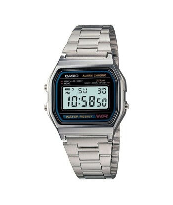 Montre Unisexe Casio A158WA-1 Noir Argenté (Ø 33 mm) de l' environnement