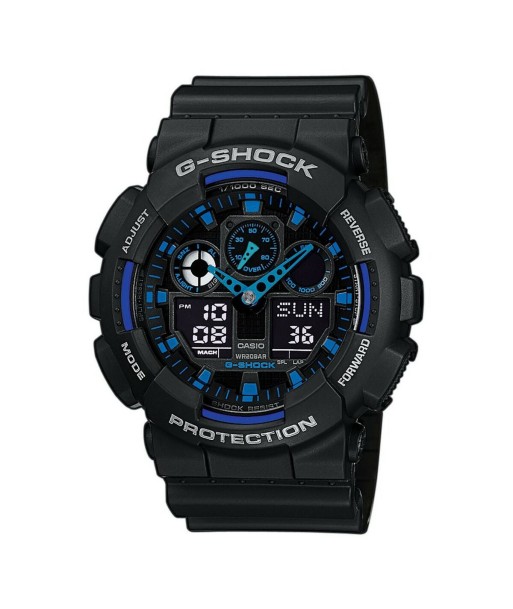 Montre Homme Casio G-Shock GA-100-1A2ER Ø 51 mm Noir Multicouleur Comparez plus de prix