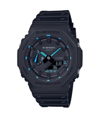 Montre Homme Casio G-Shock OAK - NEON BLUE INDEX Noir (Ø 45 mm) français