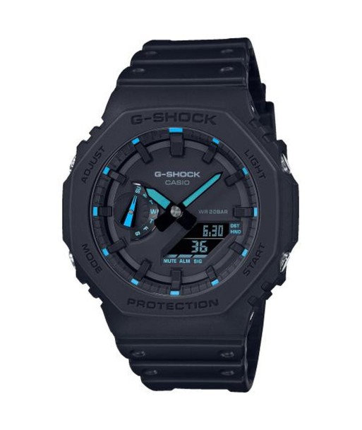 Montre Homme Casio G-Shock OAK - NEON BLUE INDEX Noir (Ø 45 mm) français