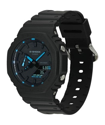 Montre Homme Casio G-Shock OAK - NEON BLUE INDEX Noir (Ø 45 mm) français