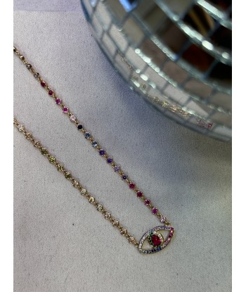 COLLIER OEIL STRASS france