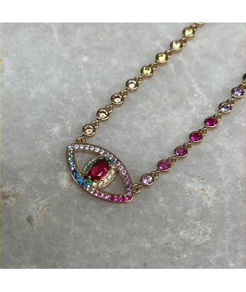 COLLIER OEIL STRASS france