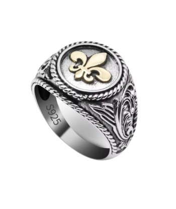 Chevalière Fleur de Lys Homme en Argent des créatures d'habitude