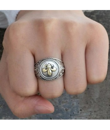 Chevalière Fleur de Lys Homme en Argent des créatures d'habitude