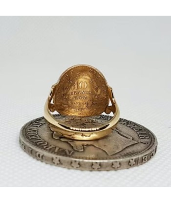 Bague Napoléon Or Femme soldes