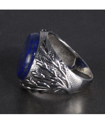 Chevalière Homme Argent Lapis Lazuli Véritable concentré