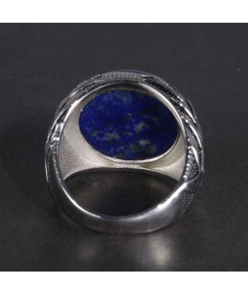 Chevalière Homme Argent Lapis Lazuli Véritable concentré