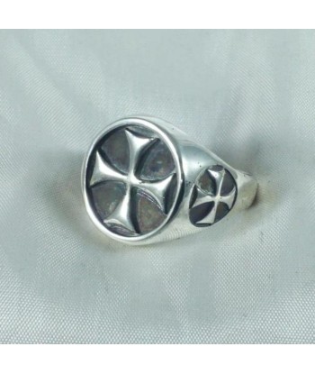 Bague Argent Homme Croix des Templiers solde