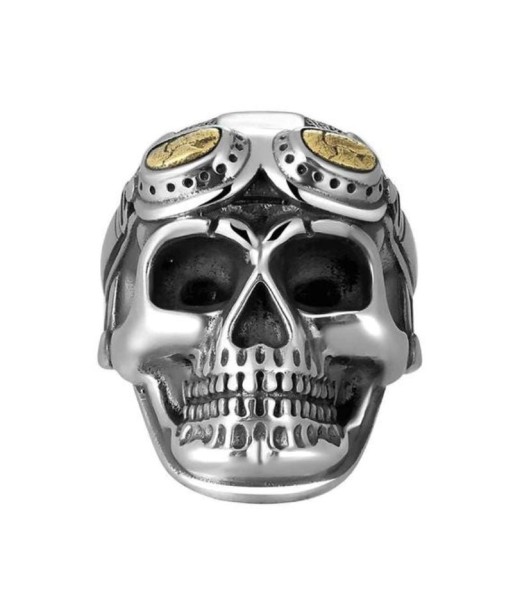 Bague Avec Tête de Mort et Casque Economisez 