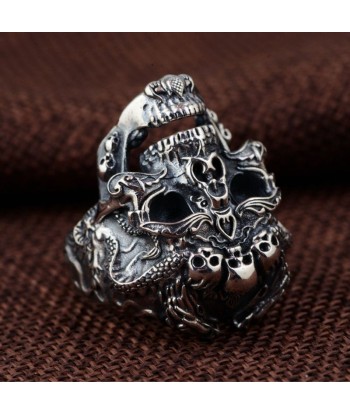 Bague Tête de Mort Argent 925 À commander