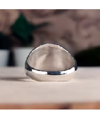 Chevalière Homme Argent avec Armoiries Véritable concentré