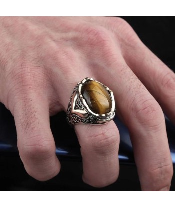 Bague Homme Pierre Œil de Tigre vous aussi creer 