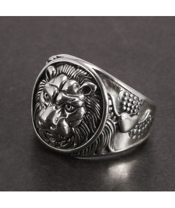 Bague Tête de Lion en Argent Massif rembourrage situé sous