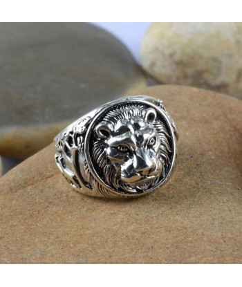 Bague Tête de Lion en Argent Massif rembourrage situé sous