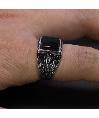 Bague Agate Noire français