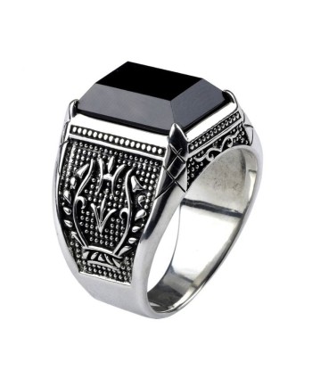 Bague Onyx Noir Ancienne 50-70% off 