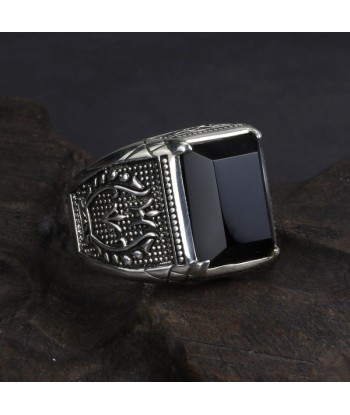 Bague Onyx Noir Ancienne 50-70% off 