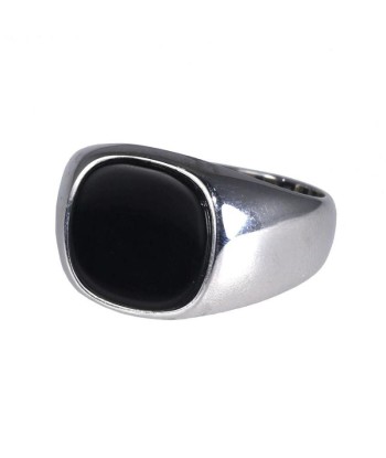 Bague Homme Argent avec Pierre Onyx livraison gratuite