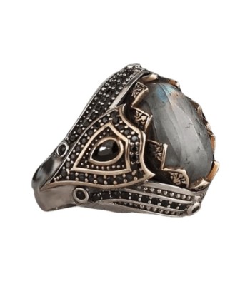 Chevalière Homme Labradorite de pas cher