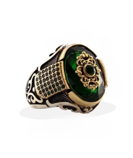 Bague Argent Zircon Vert online