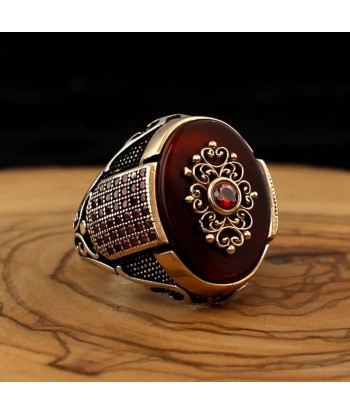 Bague Agate Rouge Islam votre restaurant rapide dans 