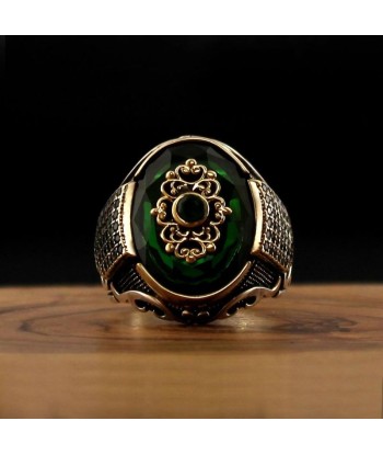 Bague Argent Zircon Vert online