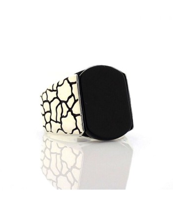 Bague Argent 925 Onyx Noir meilleur choix