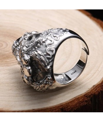 Bague Crâne Dragon Véritable concentré