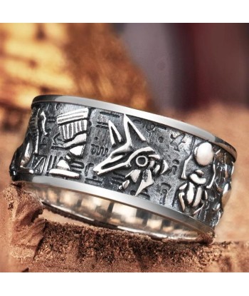 Bague Homme Argent Anubis 2 - 3 jours ouvrés.