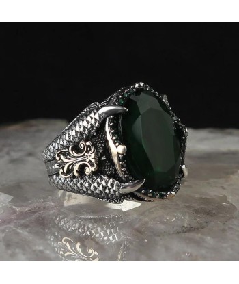 Bague Argent Pierre Ovale Sertie de Griffes store