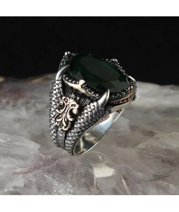 Bague Argent Pierre Ovale Sertie de Griffes store