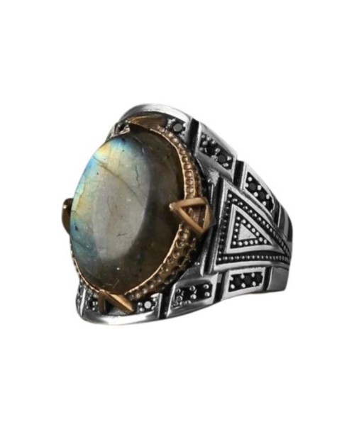 Bague Argent Labradorite Homme une grave pollution 