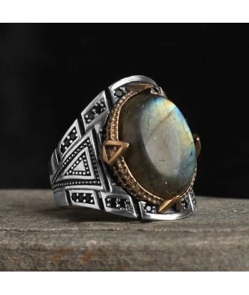 Bague Argent Labradorite Homme une grave pollution 