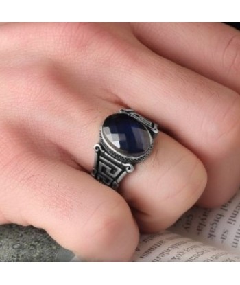 Bague Homme Pierre Bleu Nuit shop