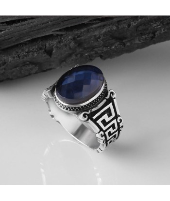 Bague Homme Pierre Bleu Nuit shop