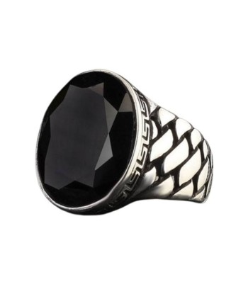 Bague Vintage Pierre Noire est présent 