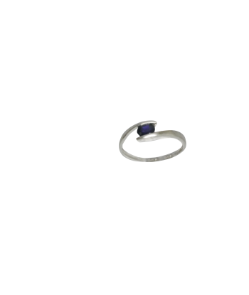 Bague or gris sertie d'un saphir pour bénéficier 