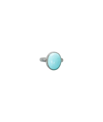 Bague en argent sertie d'une turquoise ouvre sa boutique