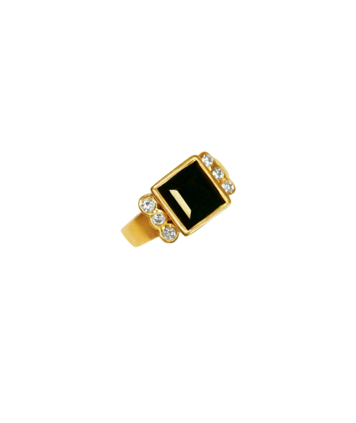 Bague or jaune 750 et 6 diamants store