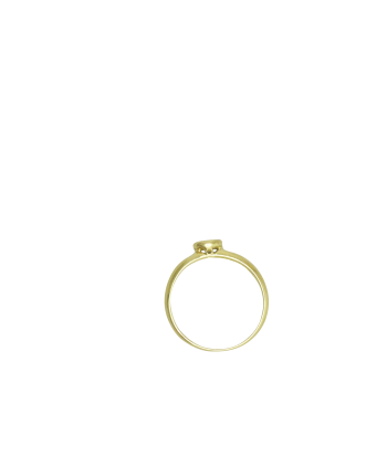 Bague or jaune 750 avec 5 diamants français