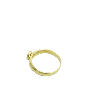 Bague or jaune 750 avec 5 diamants français