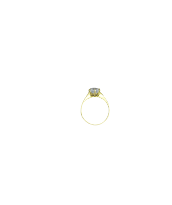 Bague or jaune 750 ornée d'une aigue marine carrée acheter en ligne