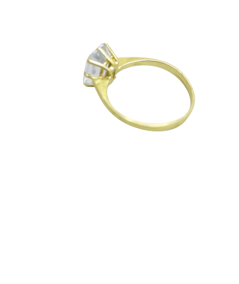 Bague or jaune 750 ornée d'une aigue marine carrée acheter en ligne