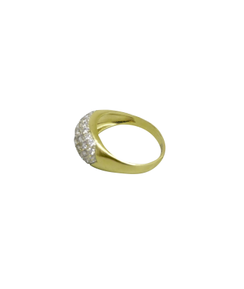 Bague or jaune 750 pavée de 39 diamants prix pour 