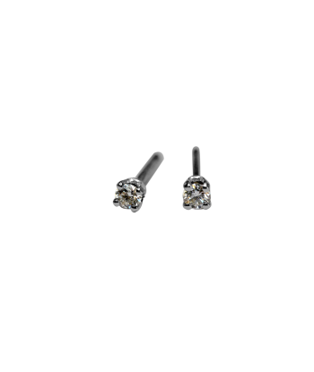 Parure chaîne et boucles d'oreille avec diamants en or gris prix