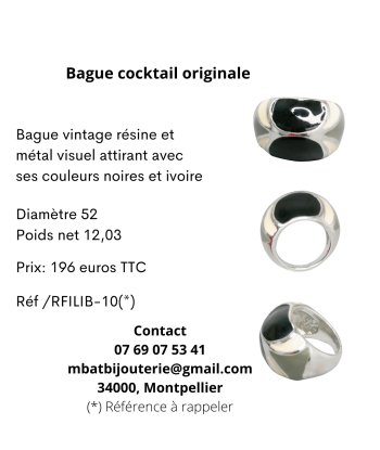 Bague cocktail originale Comparez et commandez 