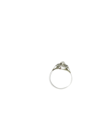 Bague or gris 750 avec un très beau diamant est présent 