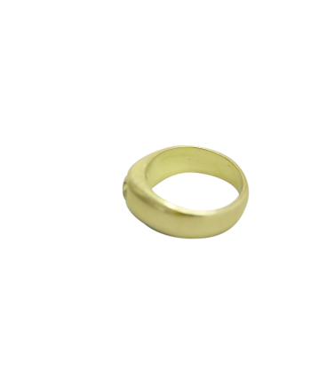 Bague jonc or jaune 750 incrustée d'un diamant Jusqu'à 80% De Réduction