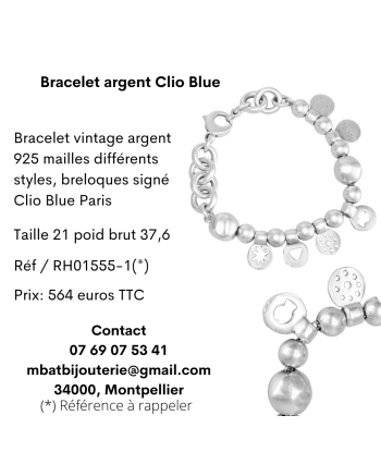 Bracelet argent Clio Blue 2023